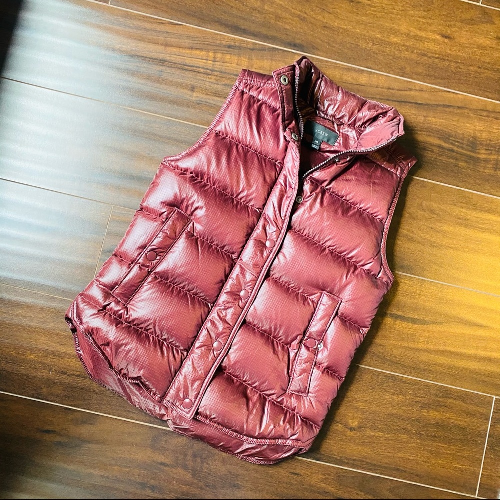 Copper colored J CREW Puffy Vest